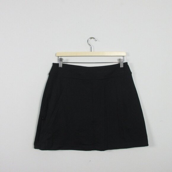 Athleta Sweet Sport Skort Women M Black Athletic Workout A-Line Tennis Golf 272 - Picture 1 of 11